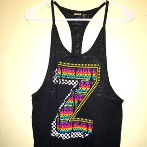 Zumba Fitness Active Wear "Z" Workout Tank Top Size Spicy
